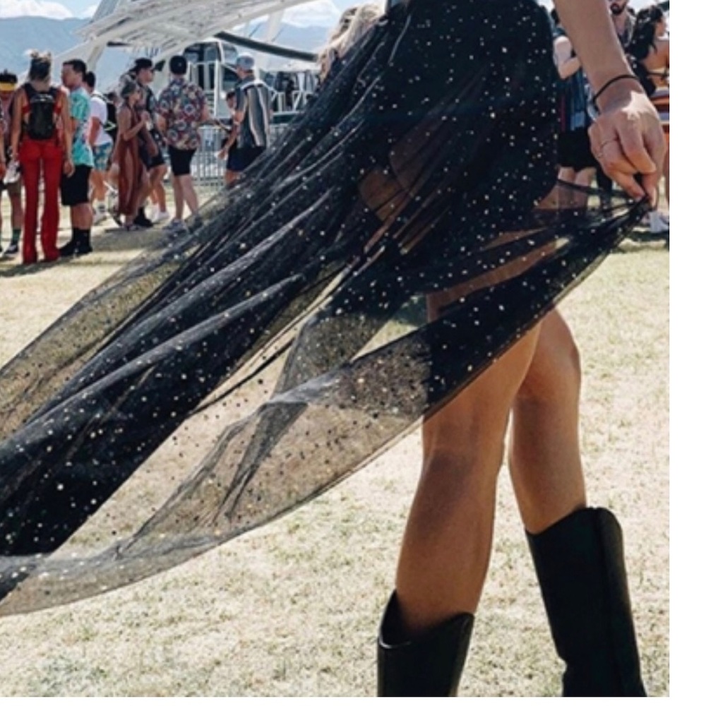 Windsor Black Maxi Dress with Silver Accents